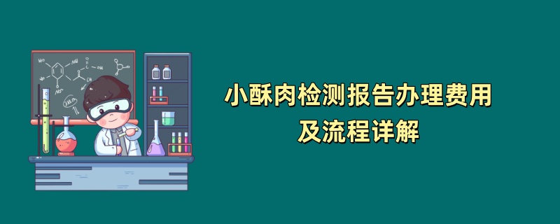 小酥肉检测报告办理费用及流程详解