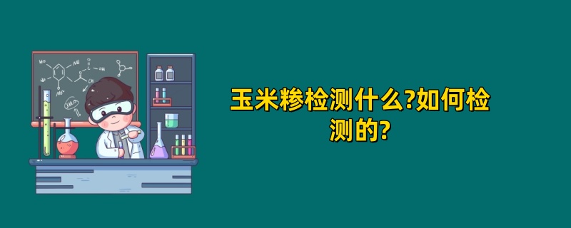 玉米糁检测什么?如何检测的?